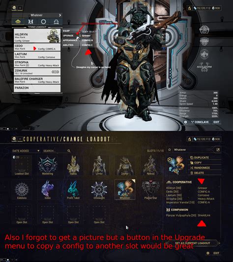 warframe config slots|Arsenal .
